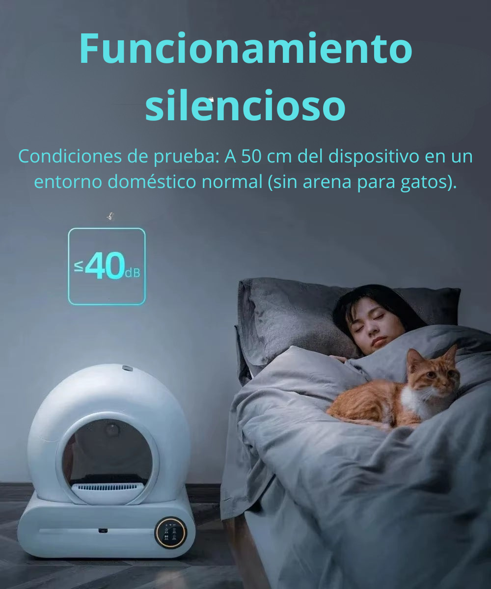 Tonepie-Caja De Arena Inteligente Automática Para Gatos, 65L, Autolimpiante, Totalmente Cerrada, Bandeja De Arena Para Inodoro Para Mascotas, Versiones En Inglés