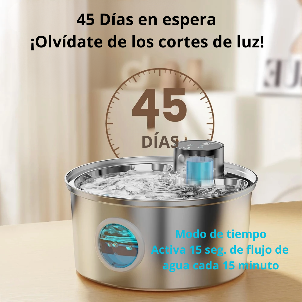 Fuente De Agua Inalámbrica De Acero Inoxidable Para Gatos, Carga Automática, Sensor De Movimiento Para Beber Para Mascotas, Dispensador De Agua Para Perros, Filtro De Accesorios