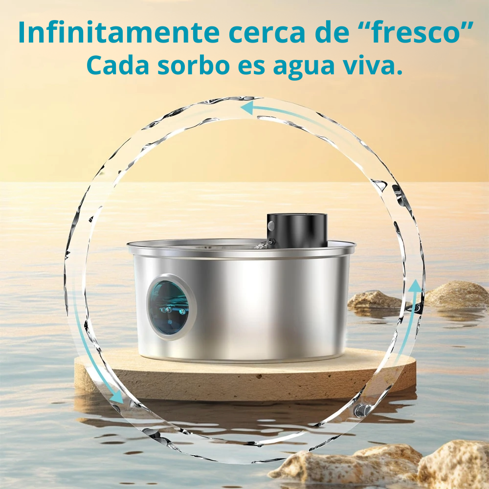 Fuente De Agua Inalámbrica De Acero Inoxidable Para Gatos, Carga Automática, Sensor De Movimiento Para Beber Para Mascotas, Dispensador De Agua Para Perros, Filtro De Accesorios
